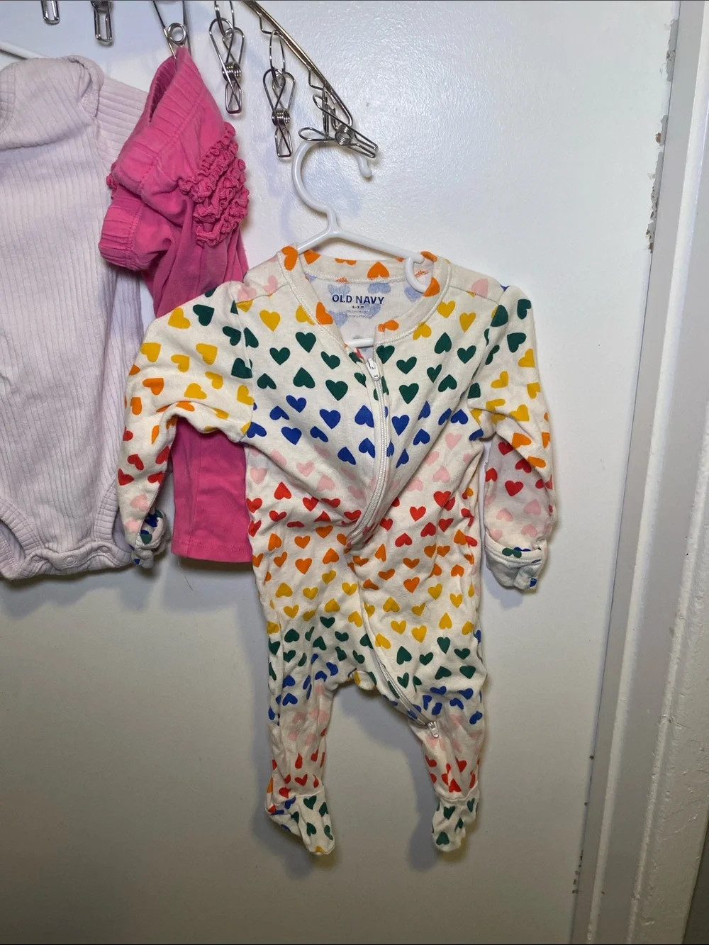 6 Months Carter’s Onesies 2 Sets with Old Navy Sleepers and pants
